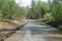 Вешние воды подтопили дорогу под Саяногорском