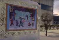 Рисунки юных художников Саяногорска украсят картинную галерею ледового городка