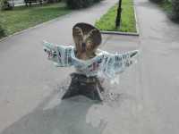 Многострадальную сову в Черногорске одели в пакет