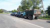 Рядом с военным городком в Абакане помяли четыре машины