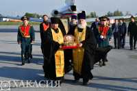 Ковчег с частицей мощей Георгия Победоносца доставили в Хакасию