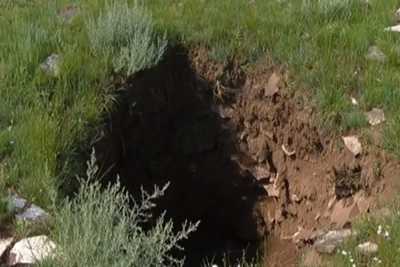 Курган возрастом почти 2,5 тысячи лет разграбили в Хакасии