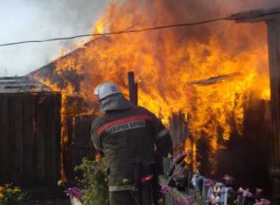 В Хакасии из-за окурка загорелся дом