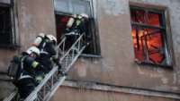 В Хакасии горело заброшенное здание