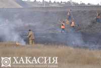 В Хакасии потушили шесть степных пожаров