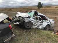 Жуткая авария случилась на трассе с участием автомобиля из Хакасии