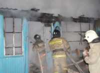 В последнюю ночь января в Хакасии горел дом