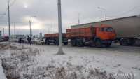 Первый день зимы в Хакасии отметился ДТП на кольце с участием 5 автомобилей