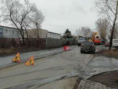 В Черногорске перекрыли улицу на время ремонта