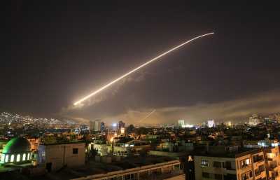 Ракеты над Дамаском, Сирия, 14 апреля 