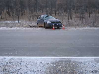 В Хакасии водитель опрокинувшегося авто впал в кому