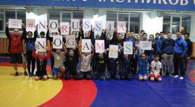 Спортсмены Хакасии поддержали олимпийскую сборную России