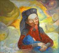 «Счастье матери». Картина Ларисы Бакановой