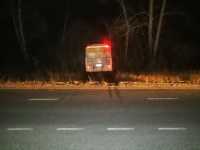 В Хакасии маршрутный автобус съехал с дороги