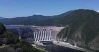 На плотине Саяно-Шушенской ГЭС появилась 570-метровая надпись