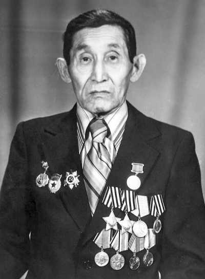 Михаил Душинин, участник Парада Победы 1945 года на Красной площади в Москве. 