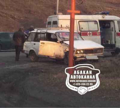 На въезде в Абакан случилось серьезное ДТП