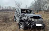Внедорожник опрокинулся в Хакасии: водитель и пассажирка травмированы