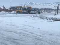 В Хакасии из-за ледяного дождя перекрыли дороги