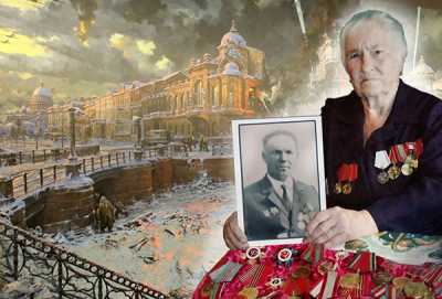 Десять лет назад, в 2010 году, в селе Боград была сделана фотография  Нины Ивановны Ошаровой, которая держит в руках портрет мужа — Николая Петровича Ошарова. Они поженились после войны и прожили вместе 65 лет. 
