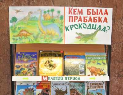 В детской библиотеке Хакасии открылась выставка о динозаврах