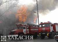 За сутки пожарные сирены звучали в Хакасии десять раз