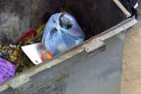 Житель Черногорска  украл мусорный бак