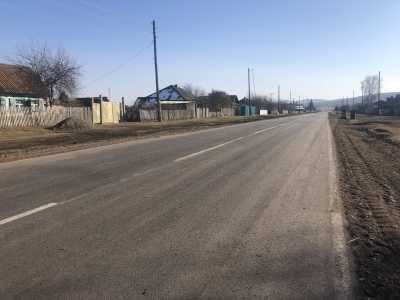 В селе Хакасии завершили капитальный ремонт дороги
