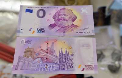 На родине Маркса продали 100 тысяч сувенирных купюр номиналом 0 евро