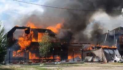 В Абакане сгорел частный дом