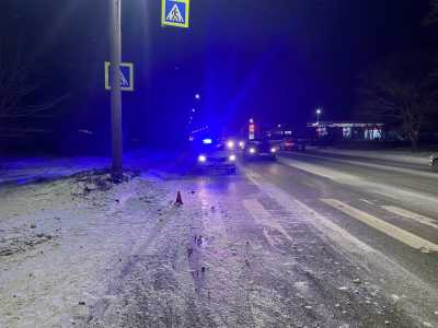 Иномарка не смогла затормозить и сбила пешехода в Черногорске