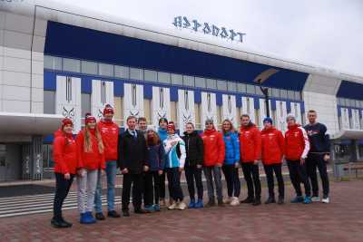 Хакасия встретила сборную России по лыжным гонкам