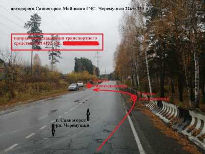 Москвич слетел в кювет в Саяногорске: пострадали пассажиры
