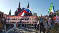 Портреты фронтовиков из Хакасии пронесли по Красной площади