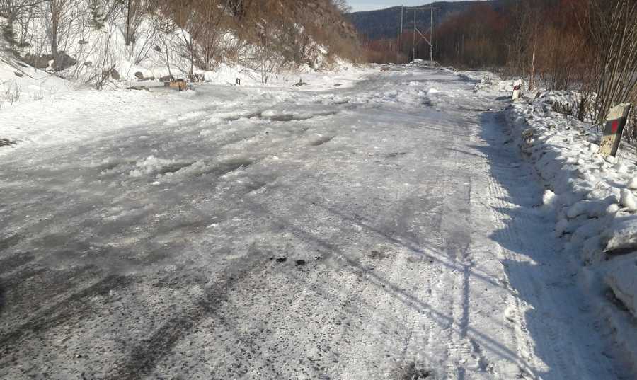 Дорога через лед